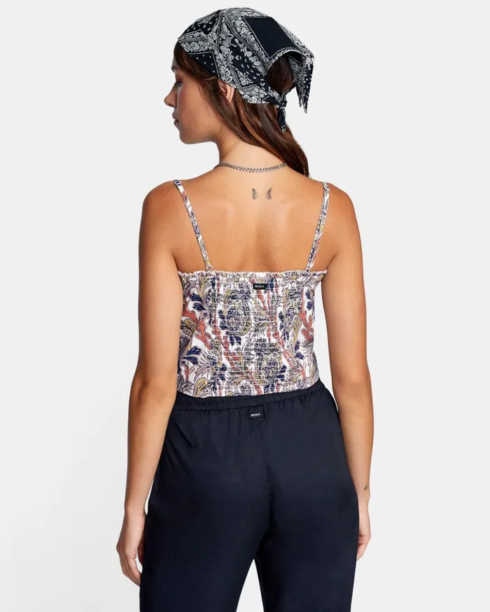 RVCA Tops Side Note Cami Top Cloud 8211 Women