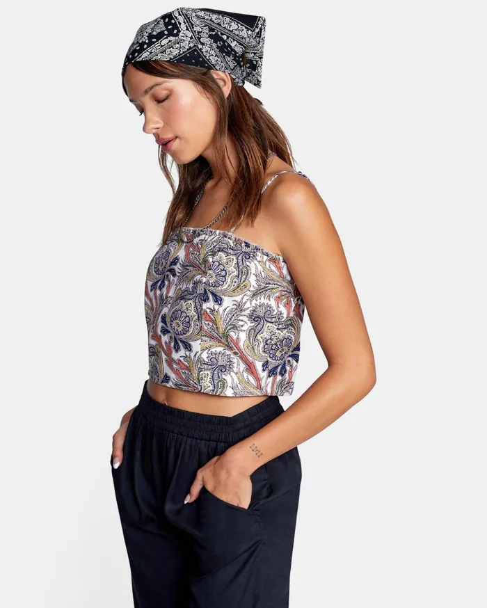 RVCA Tops Side Note Cami Top Cloud 8211 Women