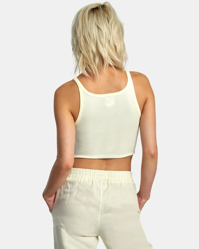 RVCA Tops Slide Tank Top Lemon 8211 Women