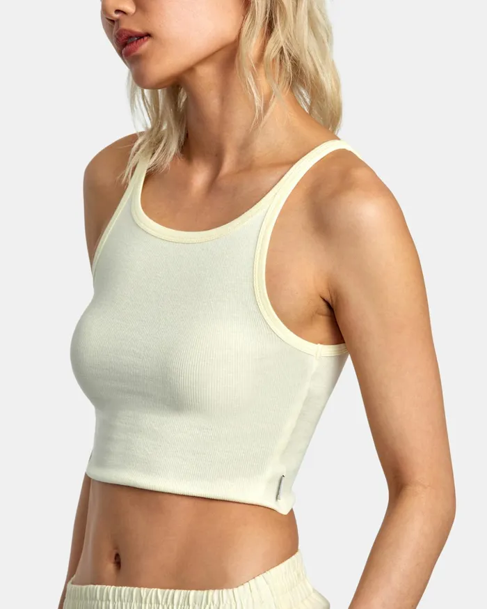 RVCA Tops Slide Tank Top Lemon 8211 Women