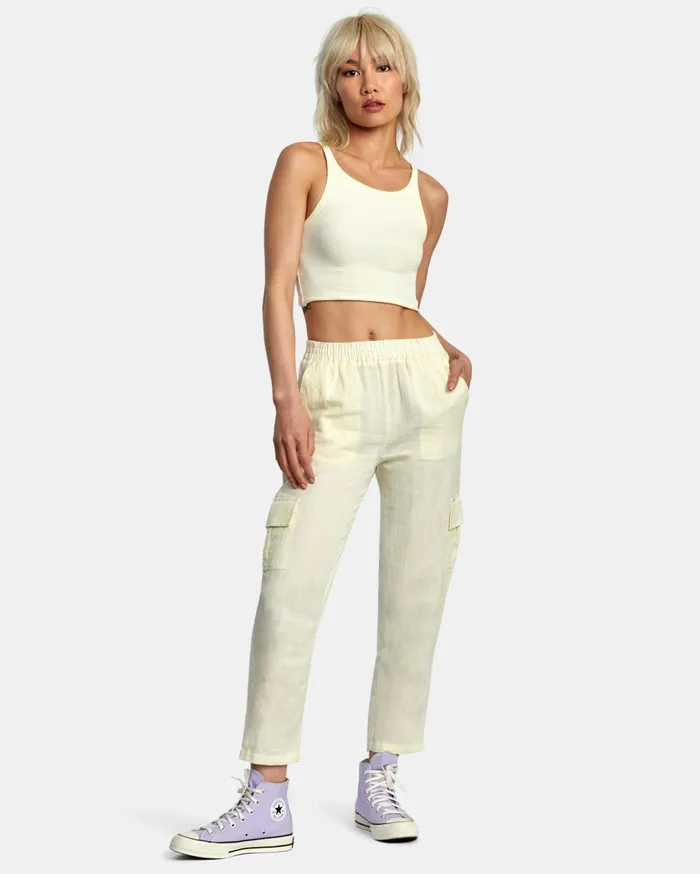 RVCA Tops Slide Tank Top Lemon 8211 Women