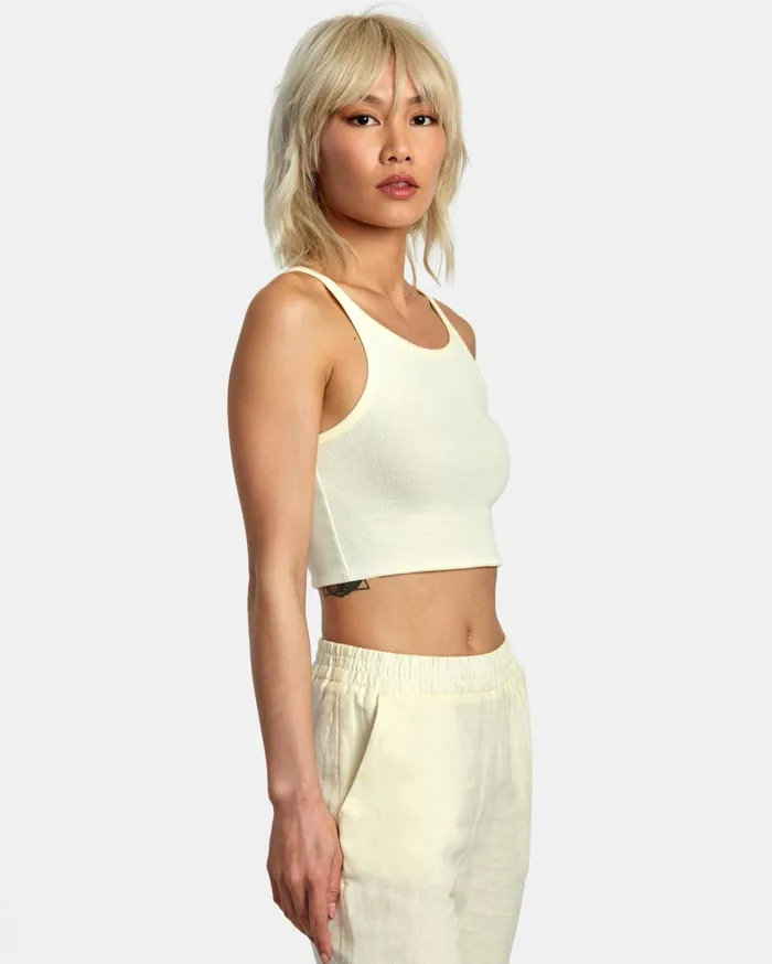 RVCA Tops Slide Tank Top Lemon 8211 Women