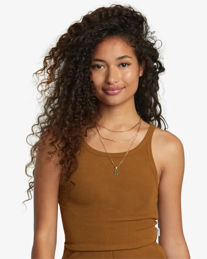 RVCA Tops Slide Tank Top Sienna 8211 Women