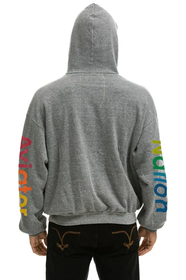 San Francisco Relaxed Pullover Hoodie 8211 Heather Grey WomenMen Aviator Nation Hoodies