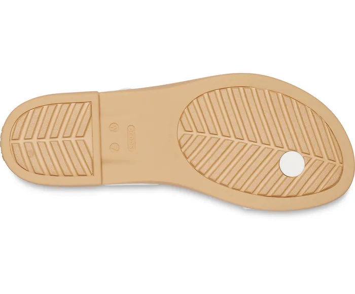 Sandals Crocs Women Crocs Tulum Toe Post Sandal Oyster Tan