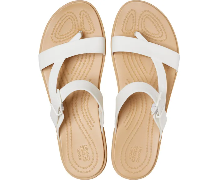 Sandals Crocs Women Crocs Tulum Toe Post Sandal Oyster Tan