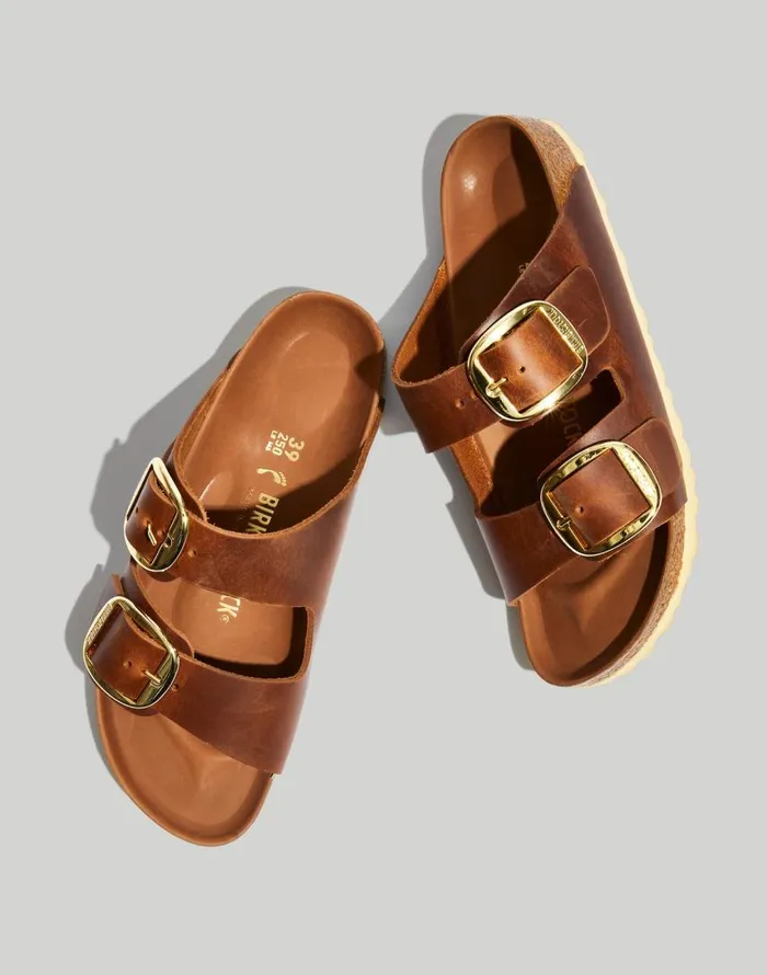 Sandals Women Madewell Birkenstock Big Buckle Arizona Sandals Cognac Oiled Leather Sandals Women Madewell Birkenstock Big Buckle Arizona Sandals Cognac Oiled Leather
