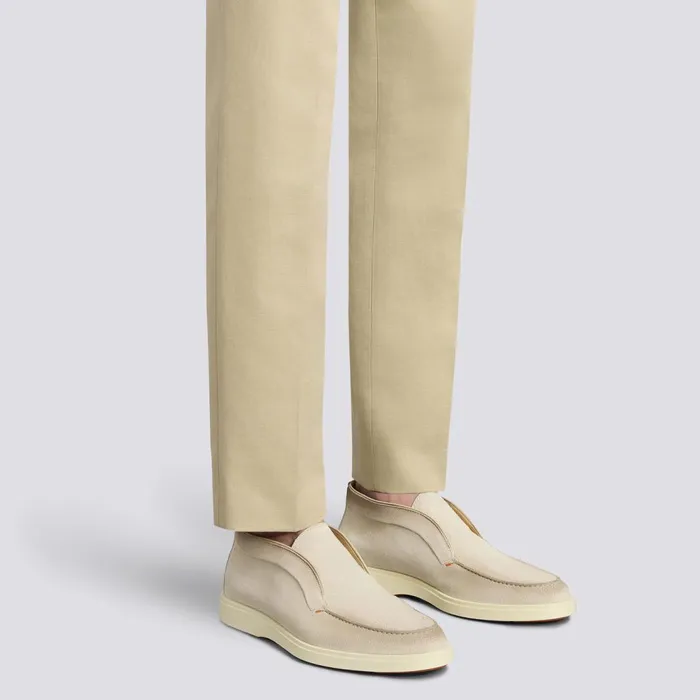 Santoni Beige Suede Desert Boot Men Boots