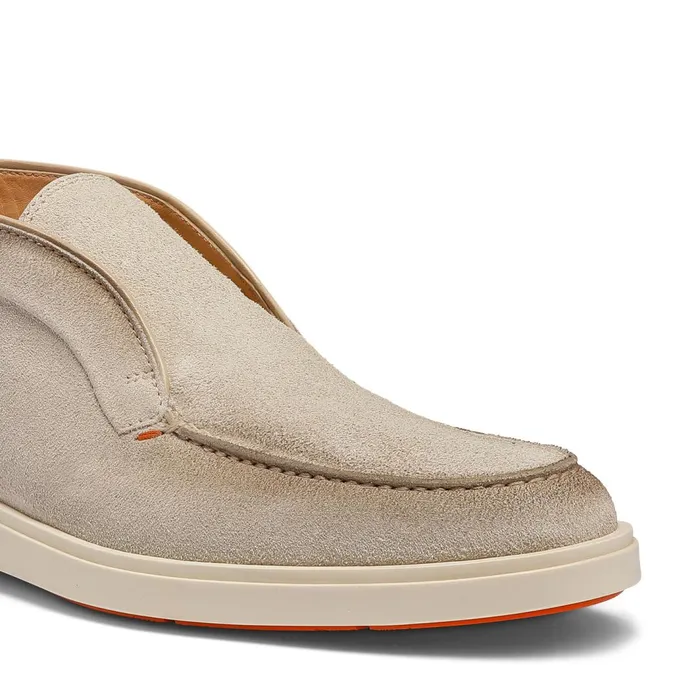 Santoni Beige Suede Desert Boot Men Boots