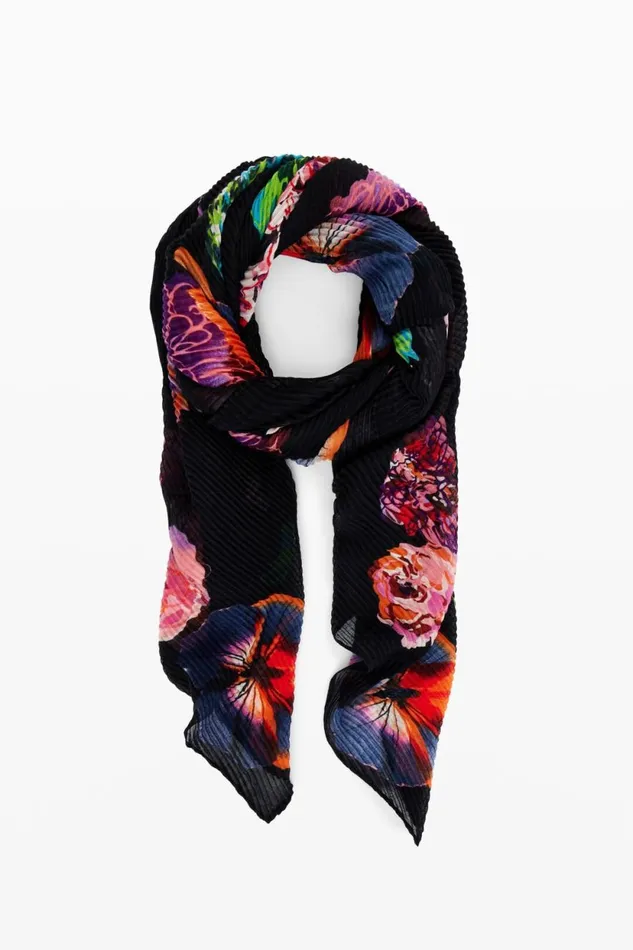 Scarves And Scarf Women Desigual Floral Scarf M Christian Lacroix Black