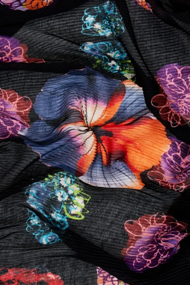 Scarves And Scarf Women Desigual Floral Scarf M Christian Lacroix Black