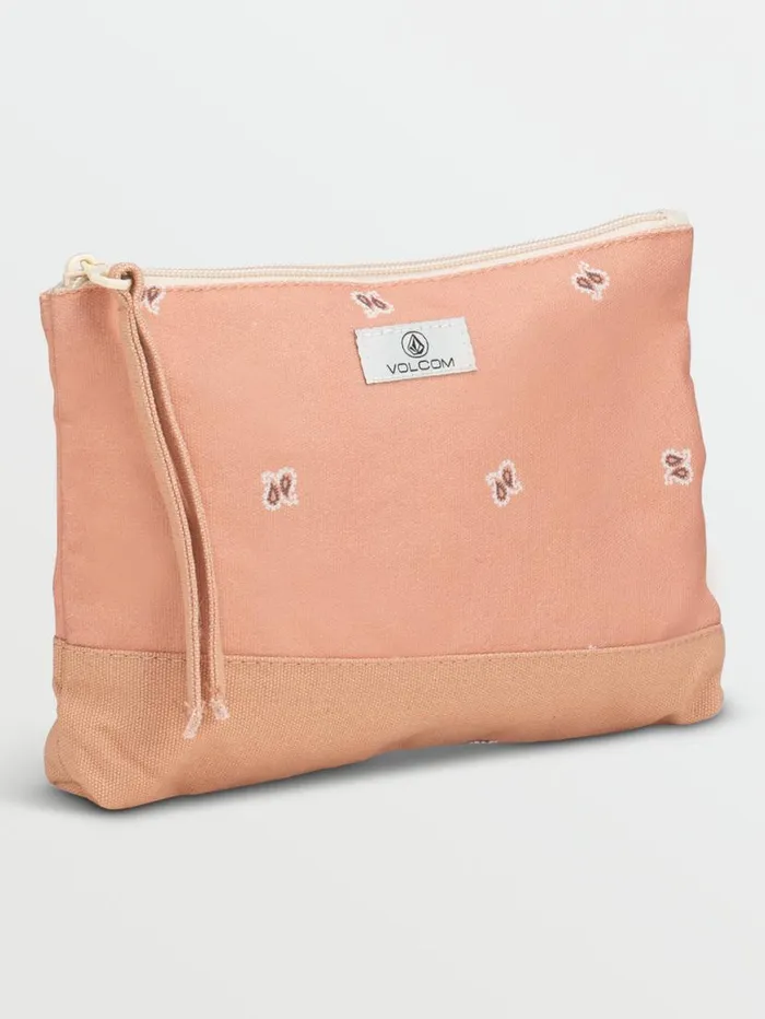 Schoolyard Canvas Pouch 8211 Clay Womens Volcom Bags and Backpacks