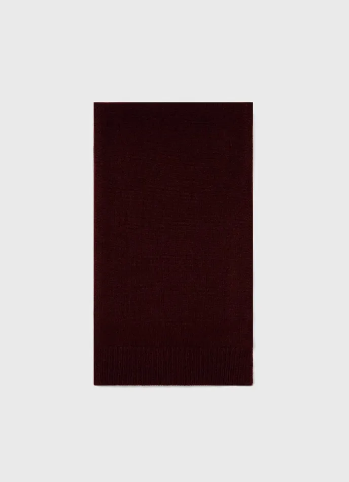 Scottish Lambswool Scarf Maroon MenWomen SUNSPEL Hats Scarves and Gloves