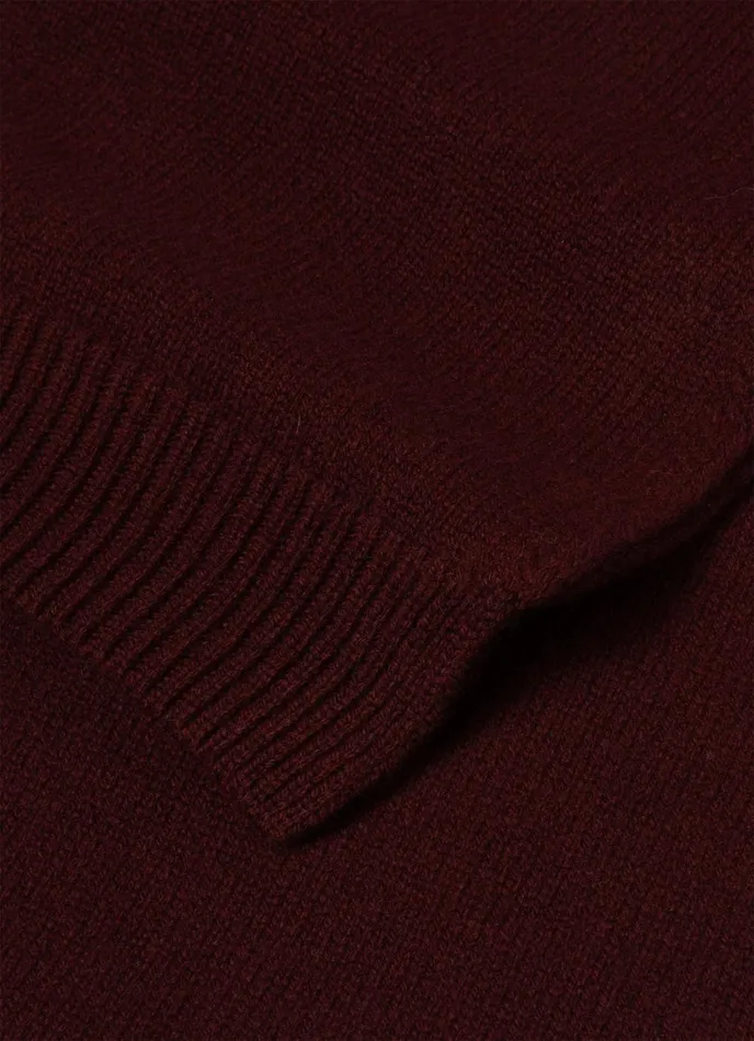 Scottish Lambswool Scarf Maroon MenWomen SUNSPEL Hats Scarves and Gloves