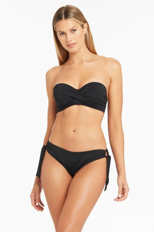 Sea Level Bottoms Eco Essentials Tie Side Regular Pant Eco Essentials Black 8211 Women