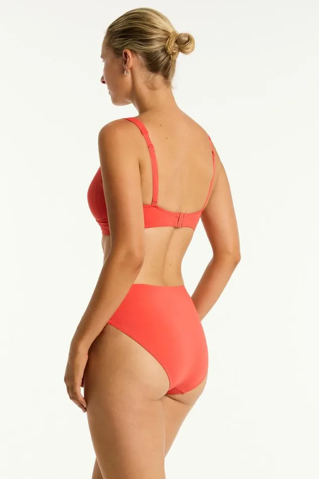 Sea Level Bottoms Essentials Edit Mid Bikini Pant Eco Essentials Flame 8211 Women Sea Level Bottoms Essentials Edit Mid Bikini Pant Eco Essentials Flame 8211 Women