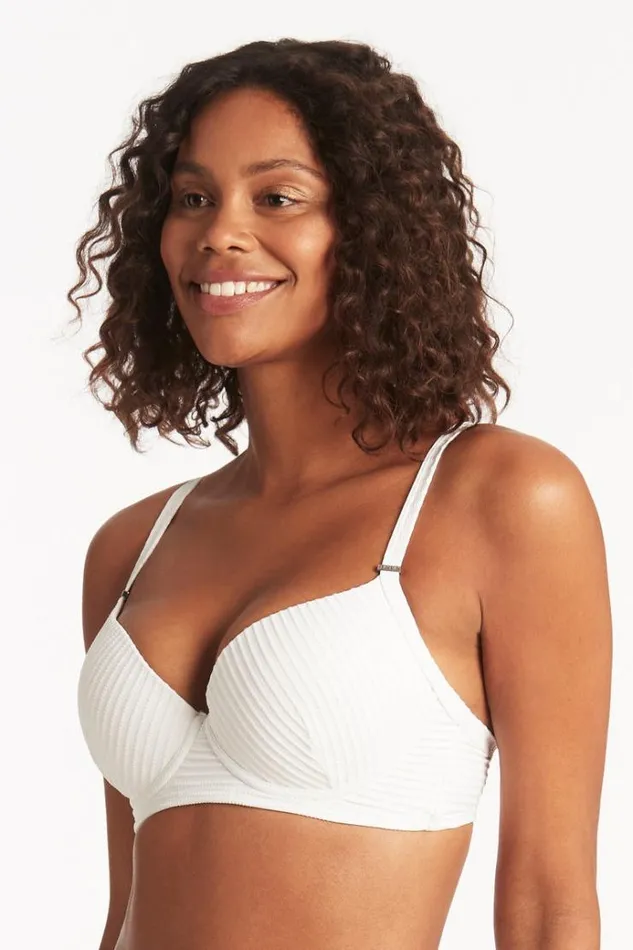 Sea Level Tops Spinnaker Moulded Cup Bra Spinnaker White 8211 Women