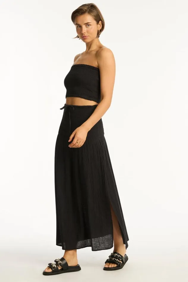 Sea Level Tops Sunset Beach Bandeau Top Sunset Black 8211 Women