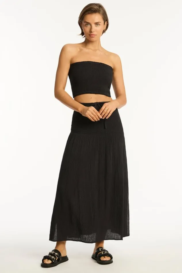 Sea Level Tops Sunset Beach Bandeau Top Sunset Black 8211 Women
