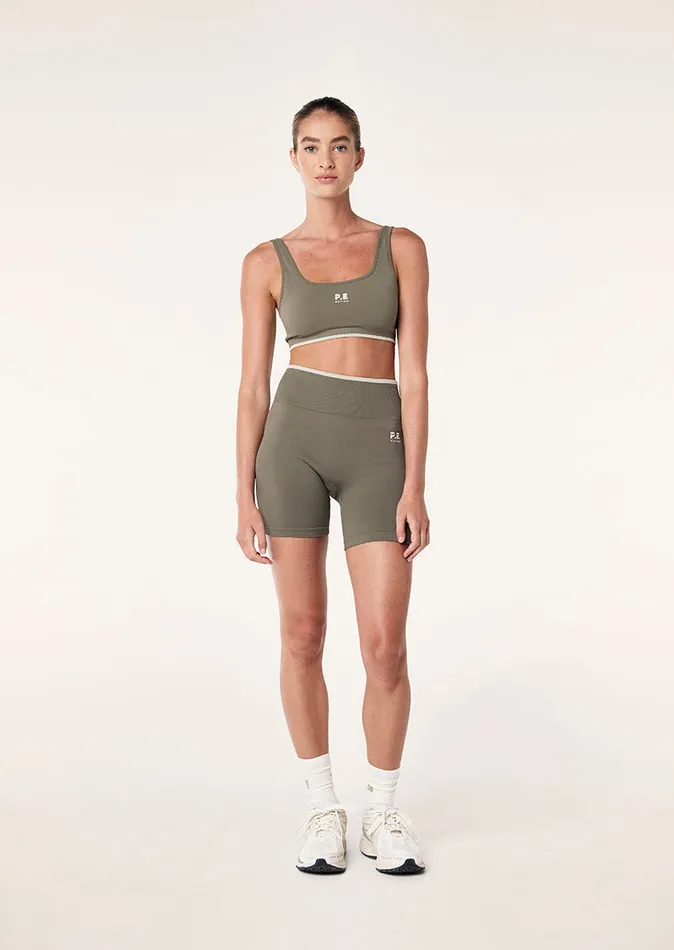 Seamless RESTORE SEAMLESS 58243 BIKE SHORT IN KHAKI 8211 PE Nation Women