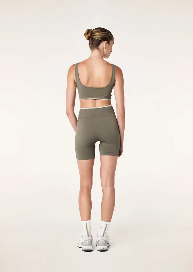Seamless RESTORE SEAMLESS 58243 BIKE SHORT IN KHAKI 8211 PE Nation Women