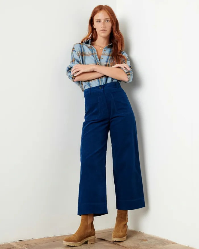 Sessn Womens Trousers Hudson street Amiral
