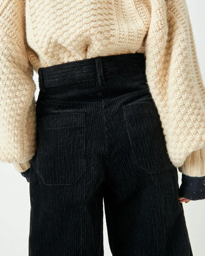 Sessn Womens Trousers Insta hello Black