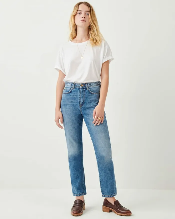 Sessn Womens Trousers Momon o Vintage Blue
