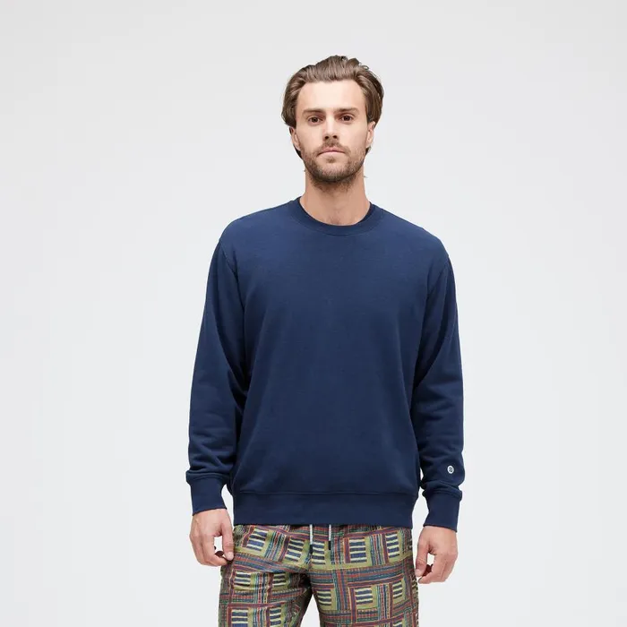 Shelter Crewneck With Butter Blend Darknavy Men Stance Sweatshirts and Hoodies