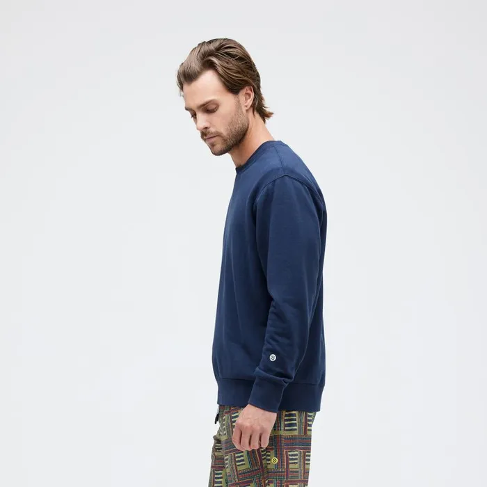 Shelter Crewneck With Butter Blend Darknavy Men Stance Sweatshirts and Hoodies