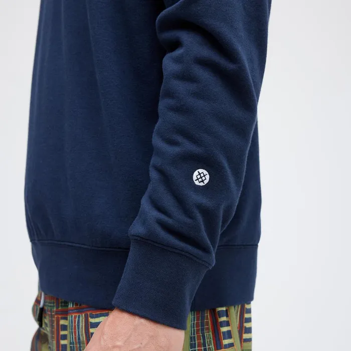 Shelter Crewneck With Butter Blend Darknavy Men Stance Sweatshirts and Hoodies