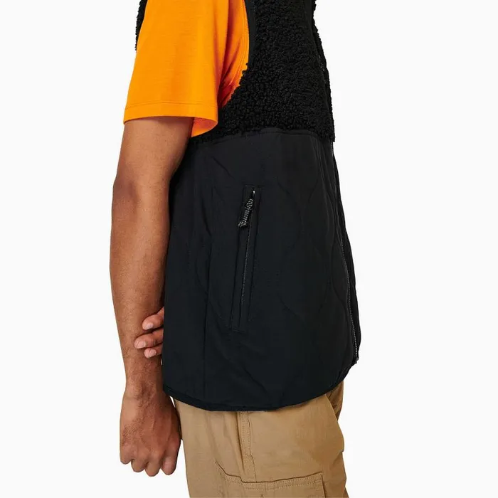 Sherpa Mixup Vest Black Men Merrell Tops Sherpa Mixup Vest Black Men Merrell Tops