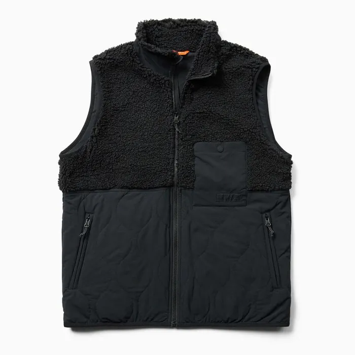 Sherpa Mixup Vest Black Men Merrell Tops Sherpa Mixup Vest Black Men Merrell Tops
