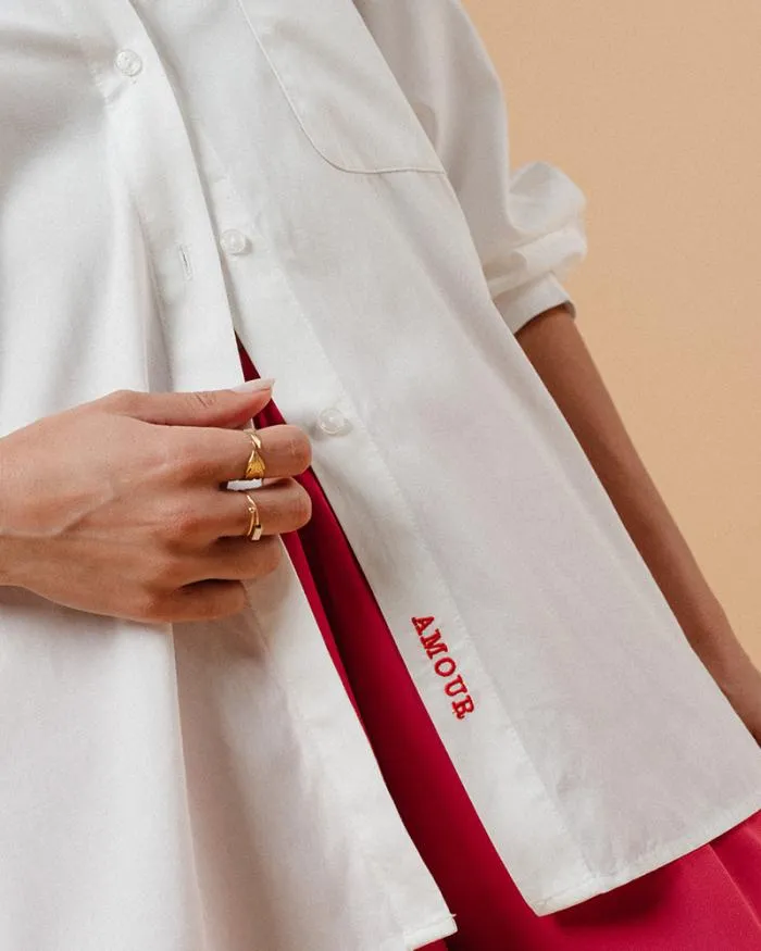 SHIRT ECRU MAUPASSANT Shop Grace and Mila White Shirts