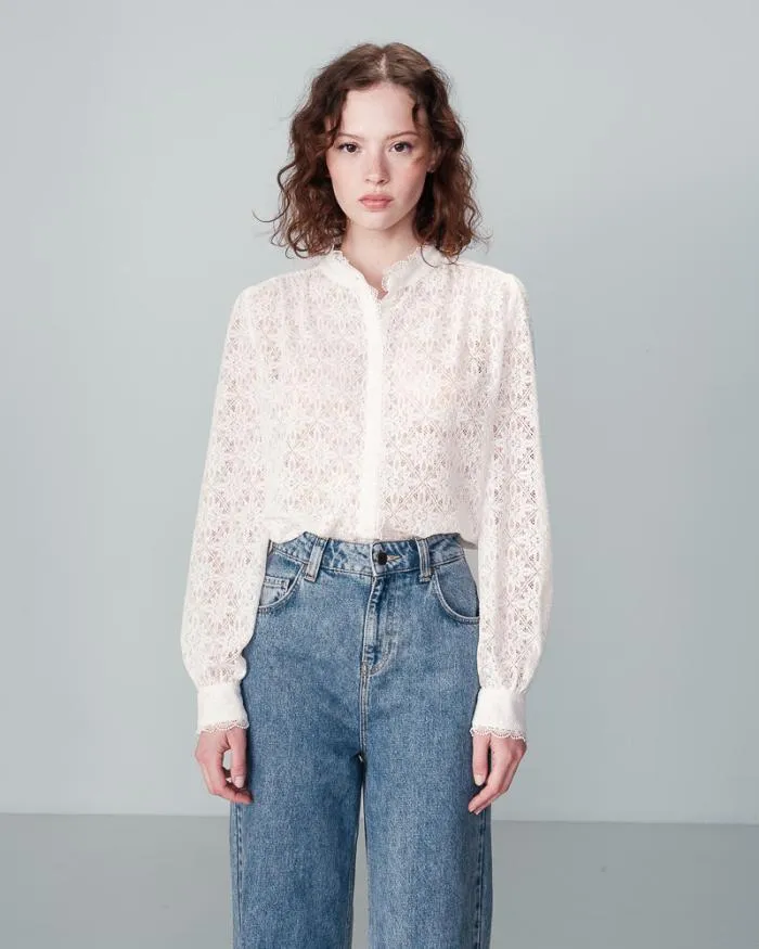 SHIRT ECRU NORA Shop Grace and Mila Lace Shirts