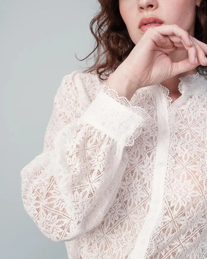 SHIRT ECRU NORA Shop Grace and Mila Lace Shirts