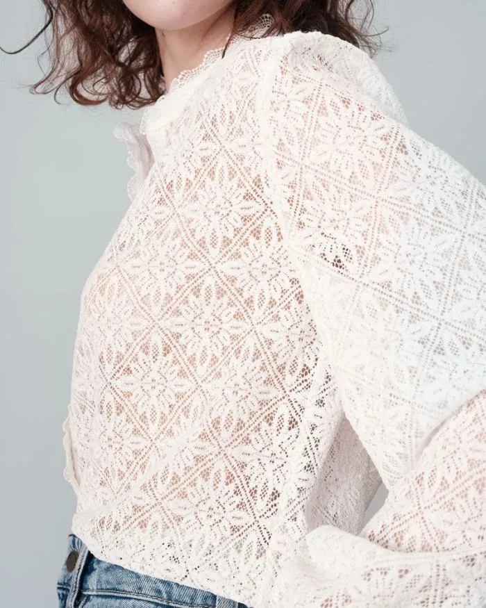 SHIRT ECRU NORA Shop Grace and Mila Lace Shirts