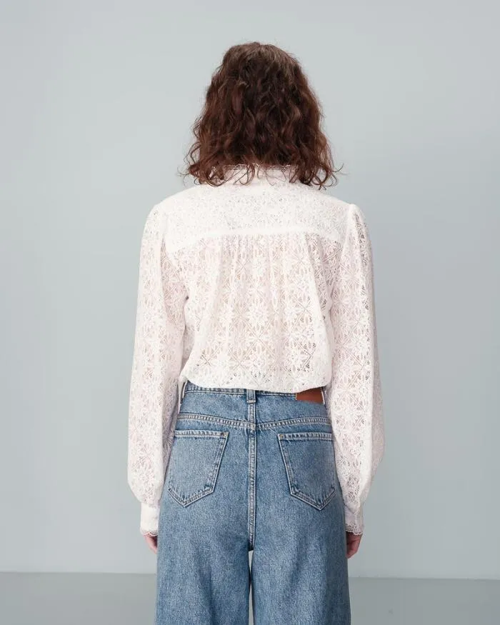 SHIRT ECRU NORA Shop Grace and Mila Lace Shirts