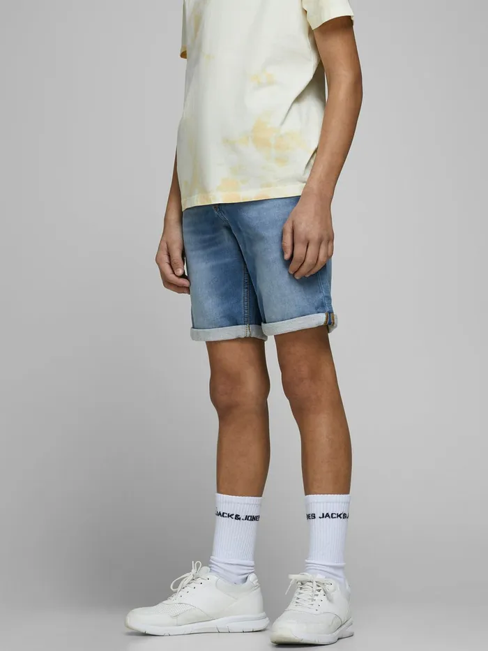 Shirts JACK and JONES Junior BOYS INDIGO KNIT DENIM SHORTS Blue Blue Denim Gift 4 You Shirts JACK and JONES Junior BOYS INDIGO KNIT DENIM SHORTS Blue Blue Denim Gift 4 You