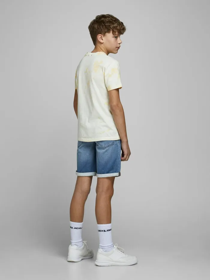 Shirts JACK and JONES Junior BOYS INDIGO KNIT DENIM SHORTS Blue Blue Denim Gift 4 You