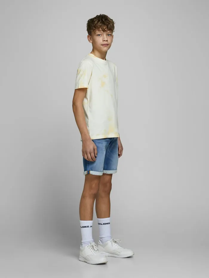 Shirts JACK and JONES Junior BOYS INDIGO KNIT DENIM SHORTS Blue Blue Denim Gift 4 You