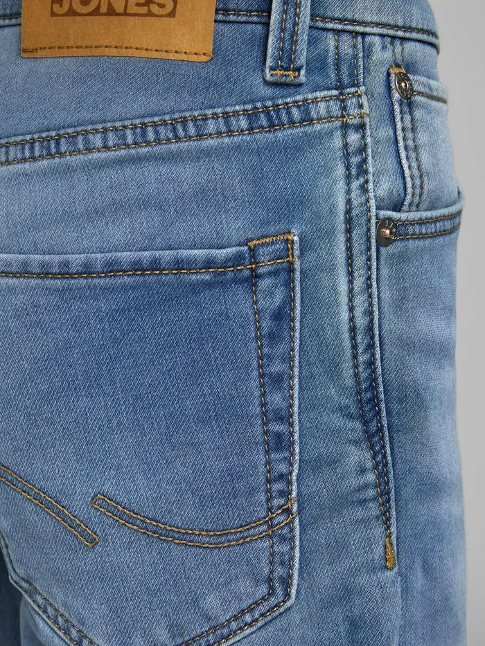 Shirts JACK and JONES Junior BOYS INDIGO KNIT DENIM SHORTS Blue Blue Denim Gift 4 You