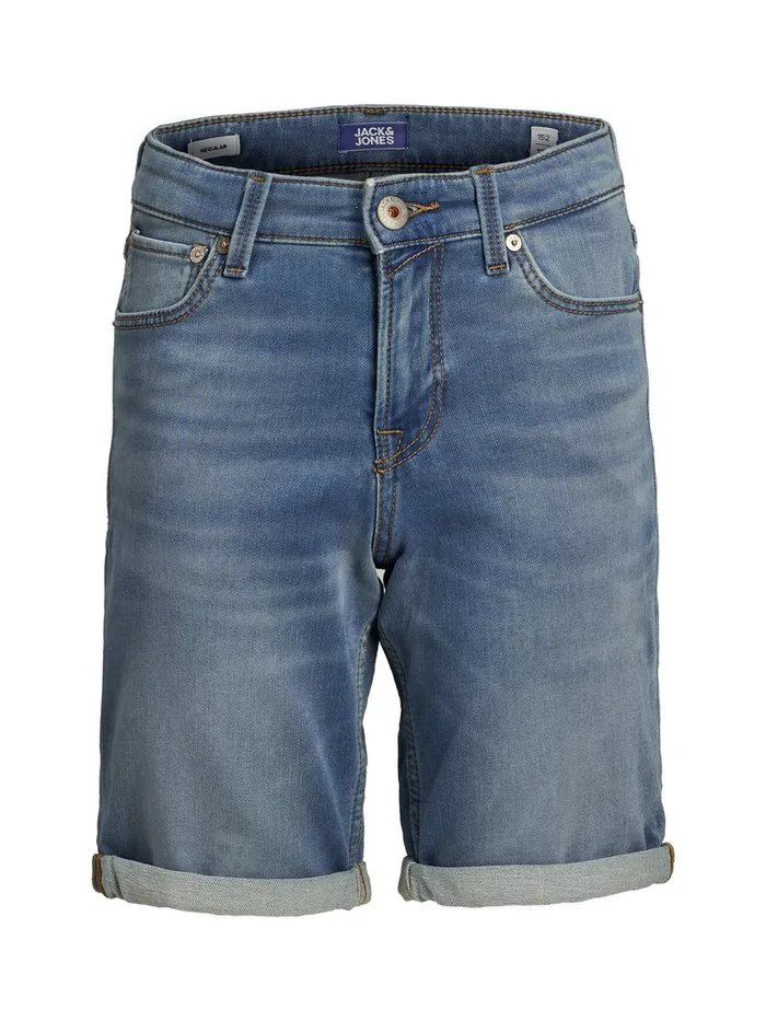 Shirts JACK and JONES Junior BOYS INDIGO KNIT DENIM SHORTS Blue Blue Denim Gift 4 You