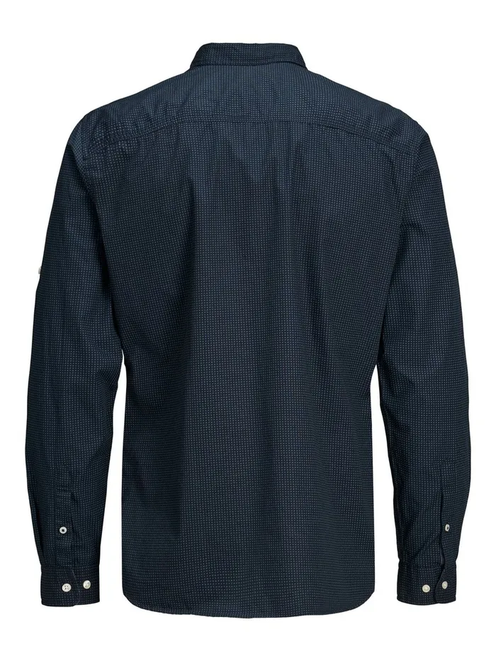 Shirts JACK and JONES Mens BUTTONDOWN LINEN SHIRT Blue Navy Blazer Gift 4 You