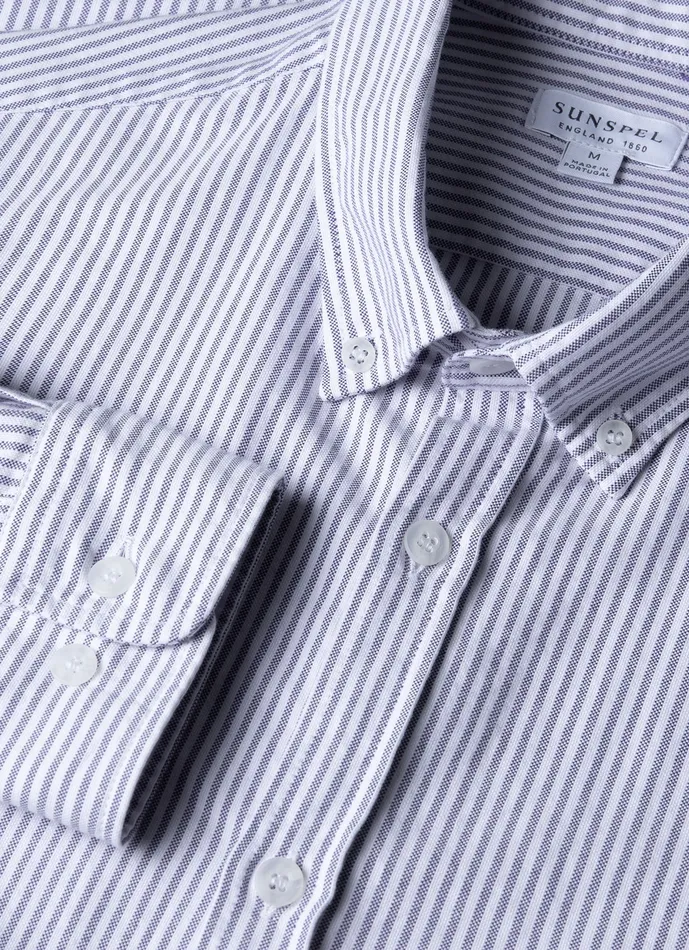 Shirts ussunspel Men Button Down Oxford Shirt WhiteNavy Shirts ussunspel Men Button Down Oxford Shirt WhiteNavy