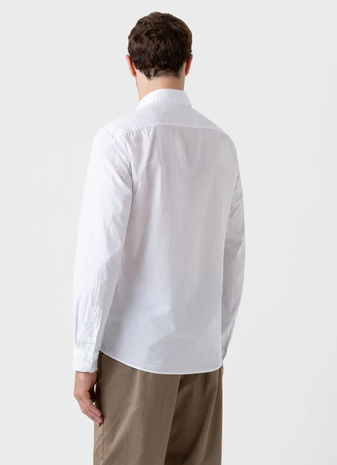 Shirts ussunspel Men Lightweight Poplin Shirt White Shirts ussunspel Men Lightweight Poplin Shirt White