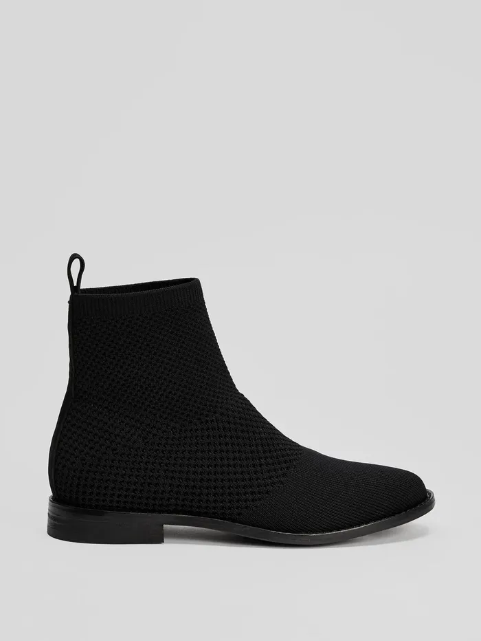 Shoes Women Eileen Fisher Jude Recycled Stretch Knit Bootie Black