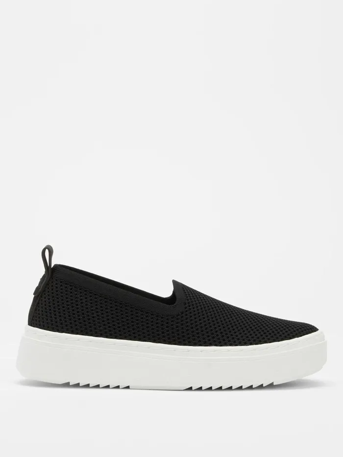 Shoes Women Eileen Fisher Prosper Platform Sneaker In Recycled Stretch Knit Black Shoes Women Eileen Fisher Prosper Platform Sneaker In Recycled Stretch Knit Black
