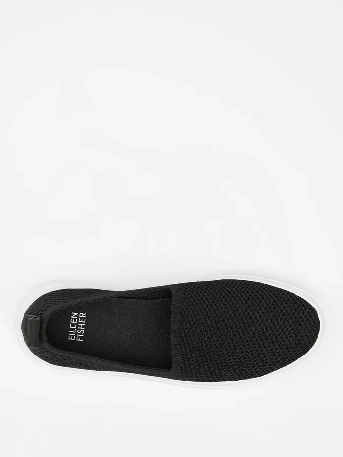 Shoes Women Eileen Fisher Prosper Platform Sneaker In Recycled Stretch Knit Black