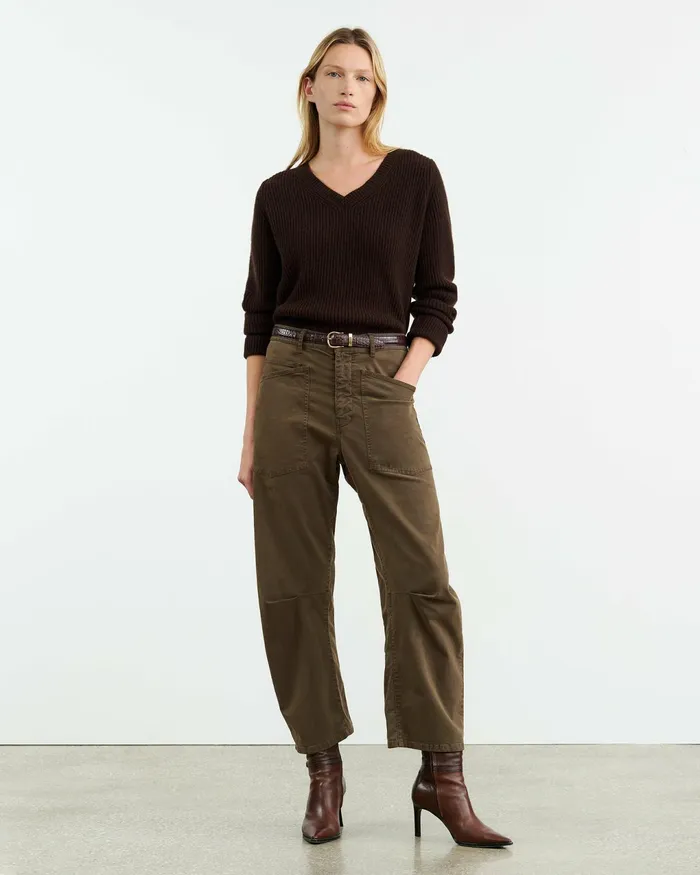 SHON PANT Wood Women Nili Lotan Pants and Shorts